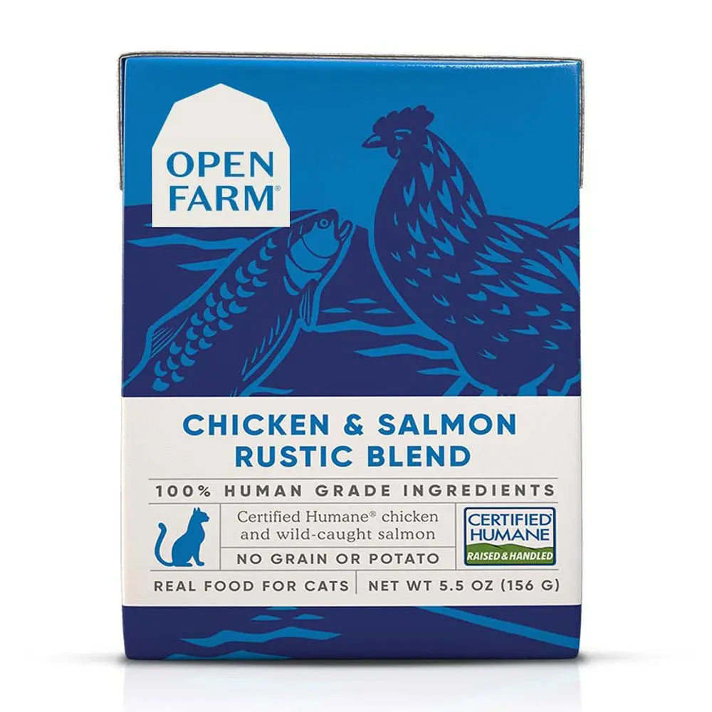 Open Farm® Chicken & Salmon Rustic Blend Wet Cat Dog Food case of 12 Open Farm