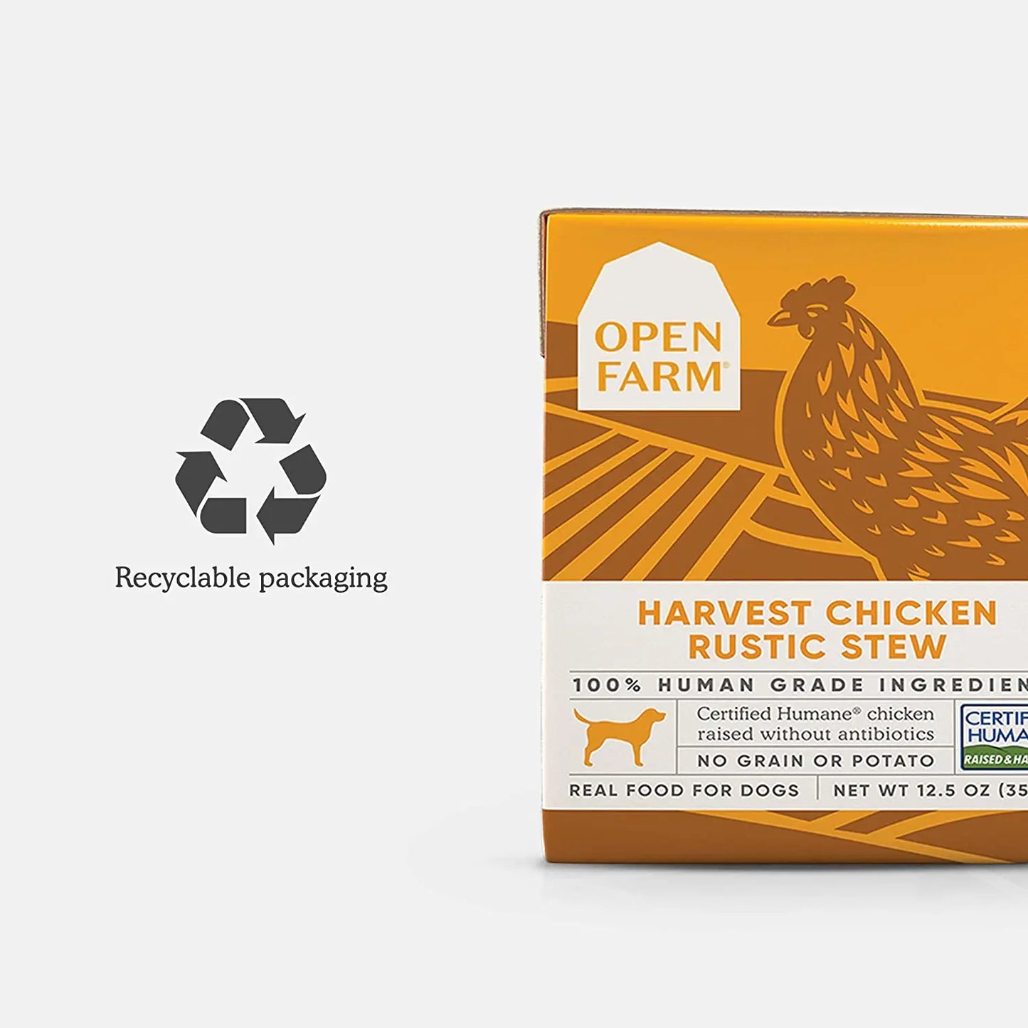 Open Farm® Harvest Chicken Rustic Stew Wet Dog Food 12.5oz case of 12 Open Farm