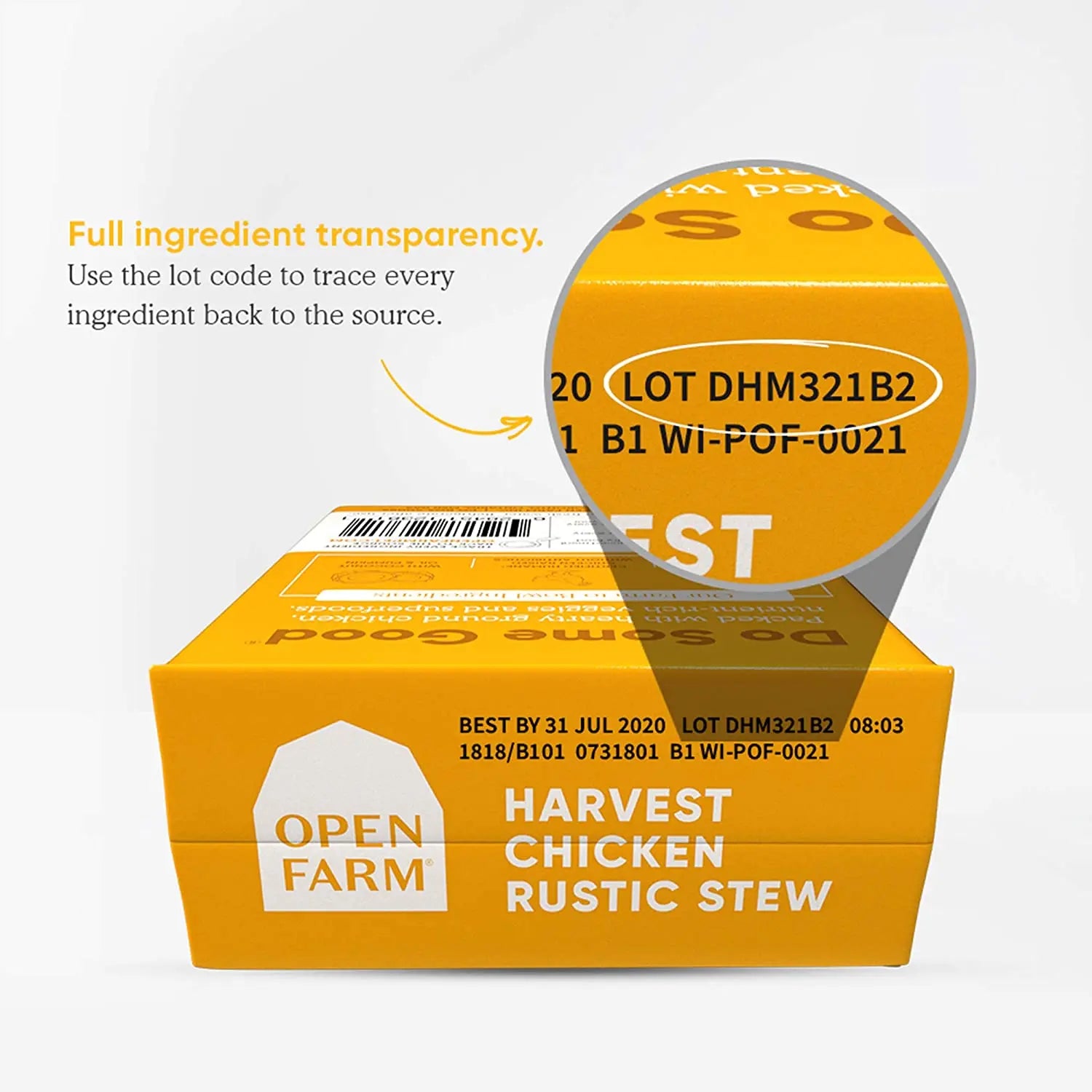 Open Farm® Harvest Chicken Rustic Stew Wet Dog Food 12.5oz case of 12 Open Farm