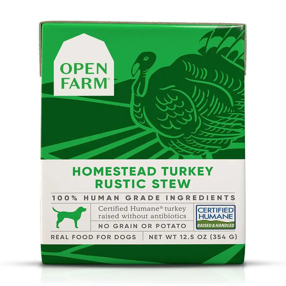 Open Farm® Homestead Turkey Rustic Stew Wet Dog Food 12.5oz case of 12 Open Farm