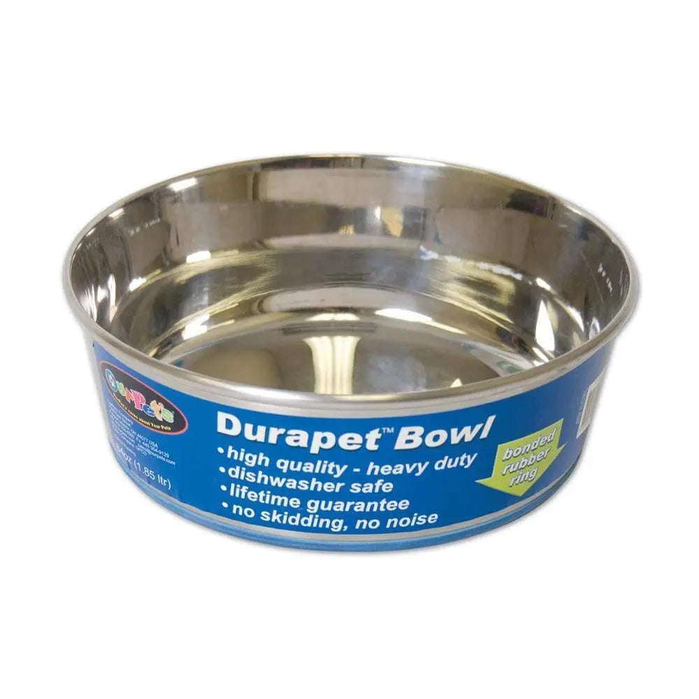 OurPets® Premium Rubber-Bonded Stainless Steel Bowl for Dog 4.5 Quartz OurPets®