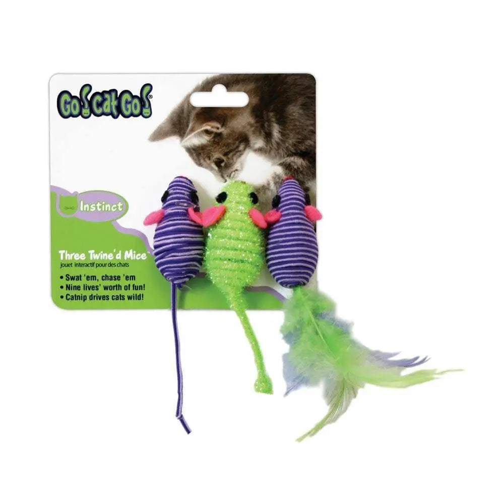OurPets® Three Twined Mice Cat Toys 3 Pieces OurPets®