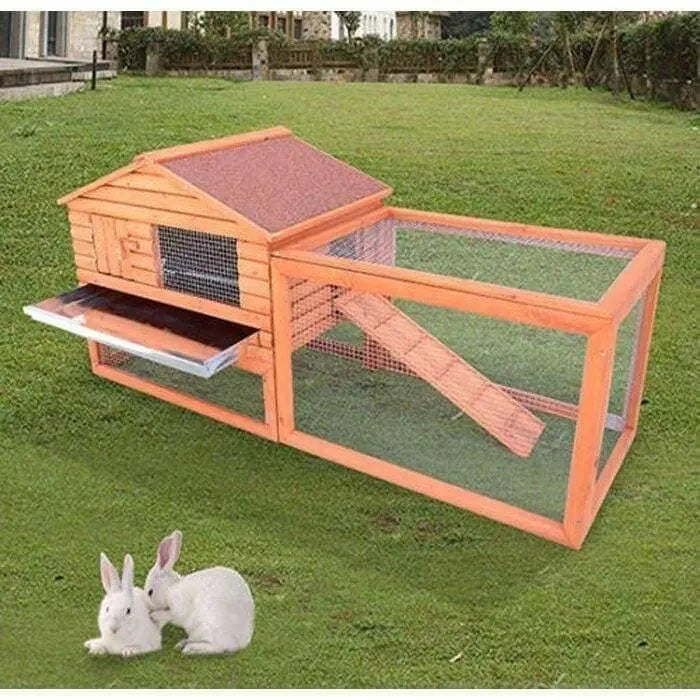 Outdoor Guinea Rabbit Hutch Habitat Pig Pet House Bunny Cage Talis Us