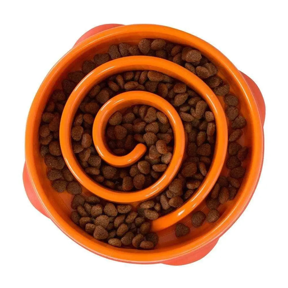 Outward Hound® Fun Feeder Slo-Bowl Mini for Dog Orange Color 1.4 Lbs Outward Hound®