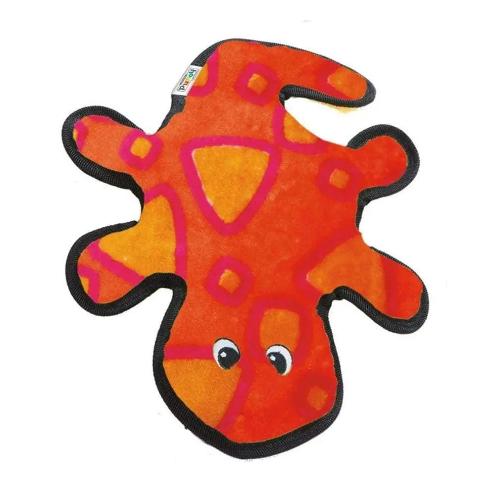 Outward Hound® Invincibles Gecko Squeaky Dog Toys Red/Orange Color 2 Count Outward Hound®
