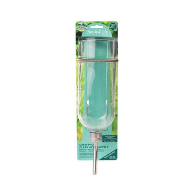 Oxbow Animal Health® Enriched Life Chews Proof Glass Water Bottle for Small Animal Large 32 Oz Oxbow Animal Health®