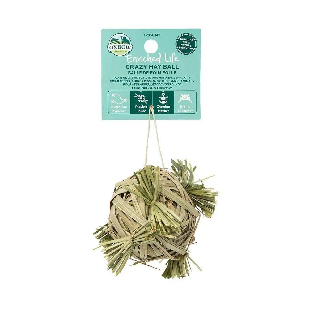 Oxbow Animal Health® Enriched Life Crazy Hay Ball for Small Animal Oxbow Animal Health®