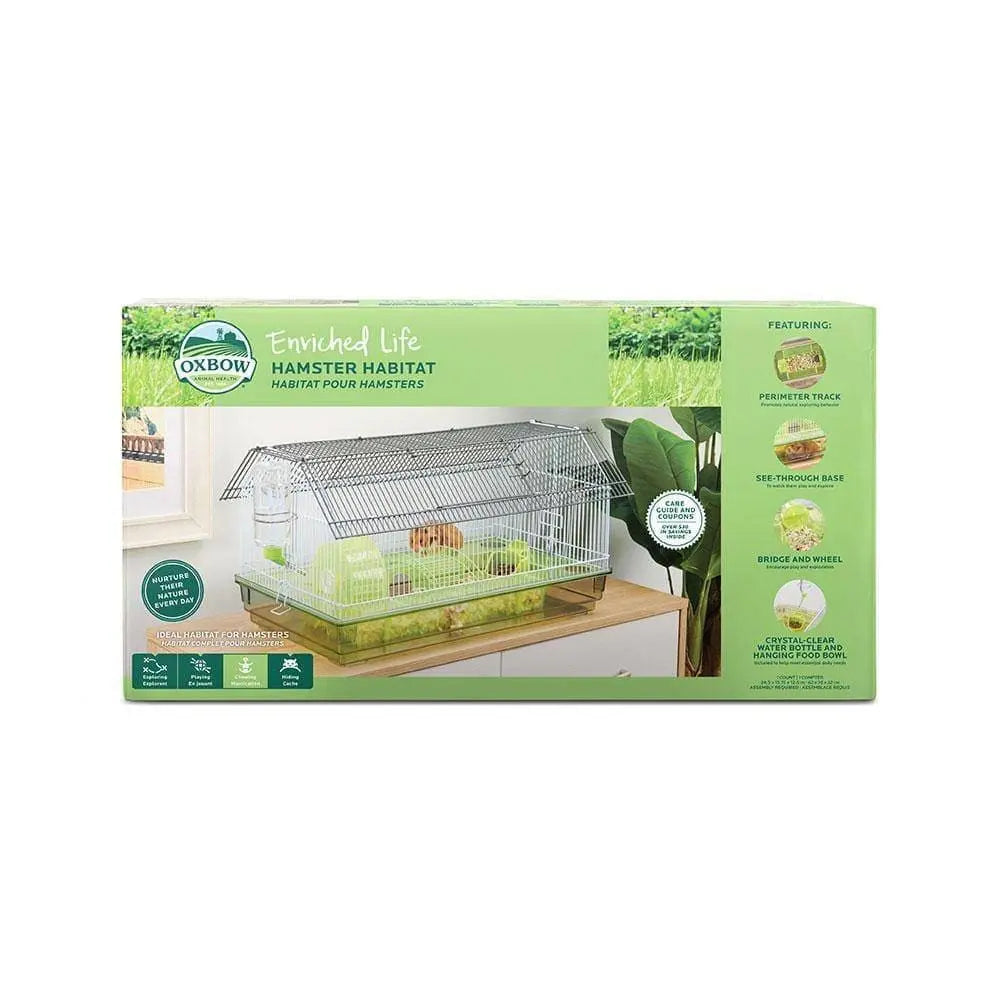 Oxbow Animal Health® Enriched Life Hamster Habitat for Small Animal 24.5 X 13.75 X 12.5 Inches Oxbow Animal Health®