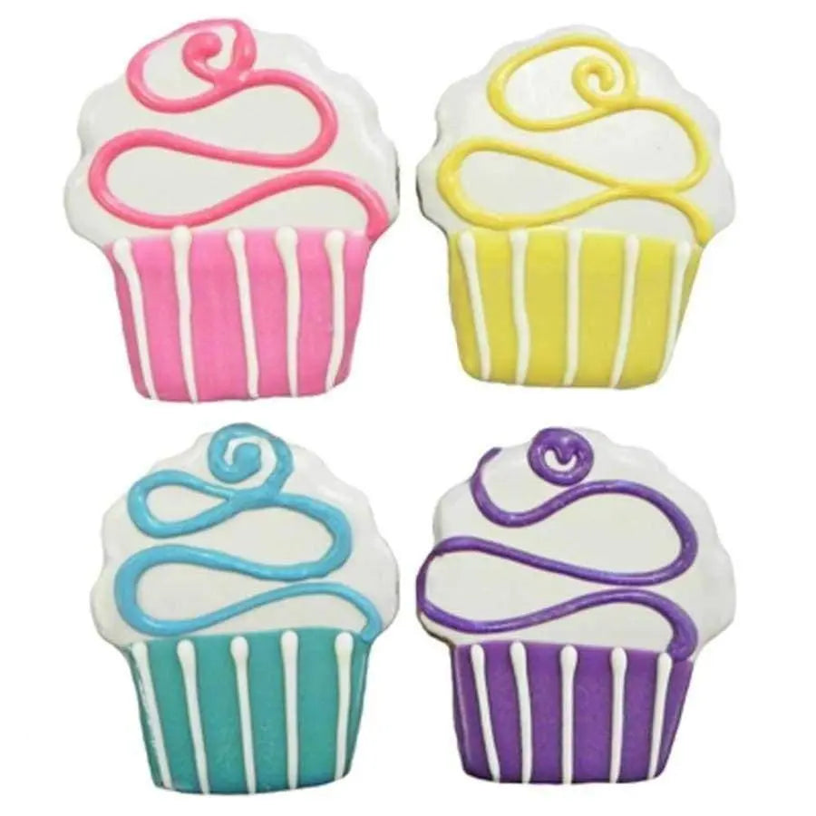 Pawsitively Gourmet Colorful Cupcakes 4-designs Dog Treat Sweet Potato 20ea/20 ct Pawsitively Gourmet CPD