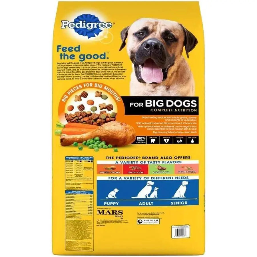 Pedigree Big Dog Chicken Over 55lbs Dry Dog Food 40 lb Talis Us