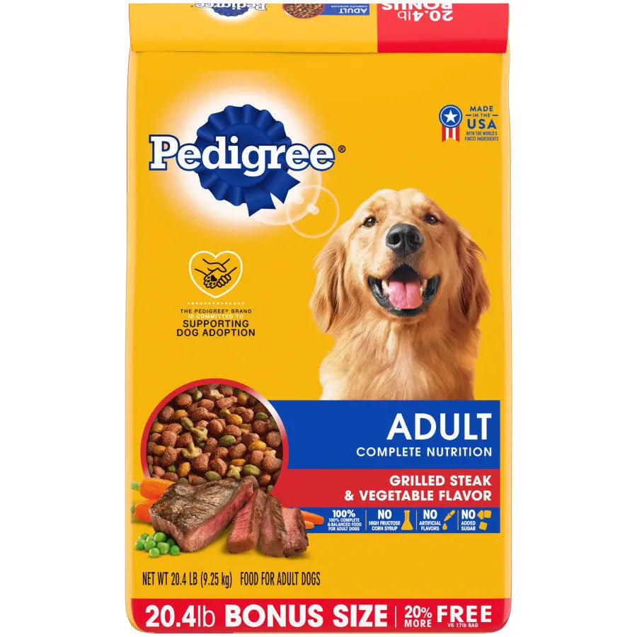 Pedigree Grilled Steak & Vegetable Dry Dog Food Pedigree