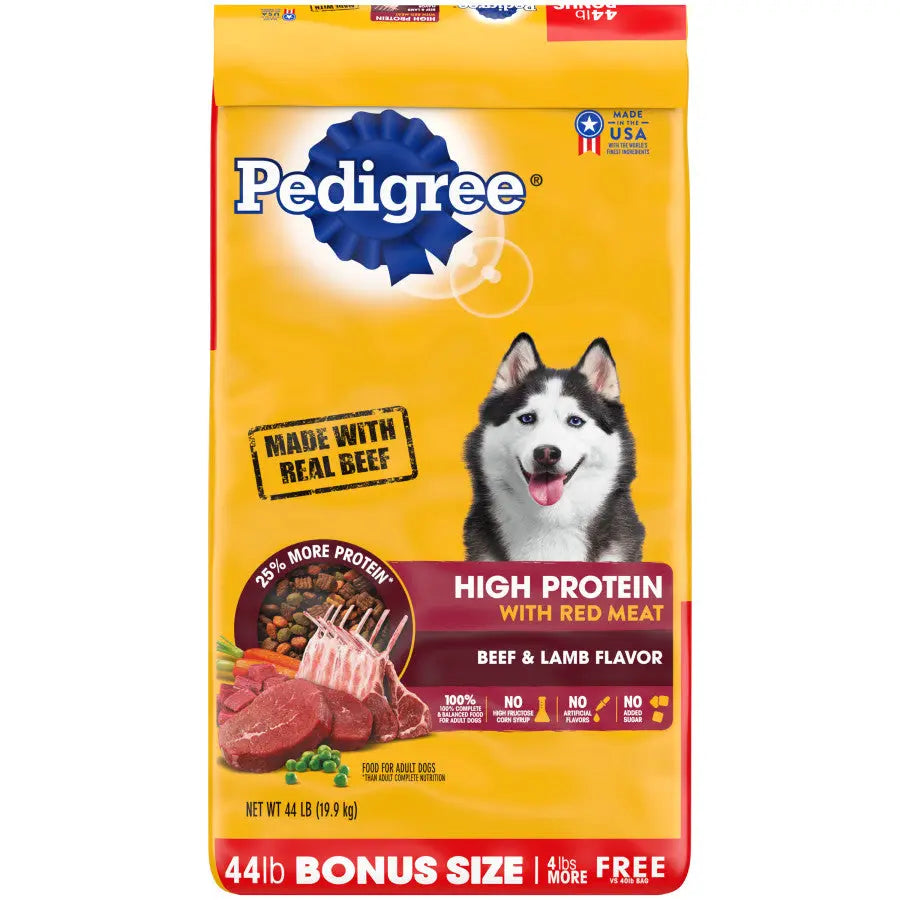 Pedigree High Protein w/Red Meat Dry Dog Food Beef & Lamb Pedigree