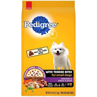 Pedigree Tender Bites Chicken and Steak Small Dry Dog Food Pedigree