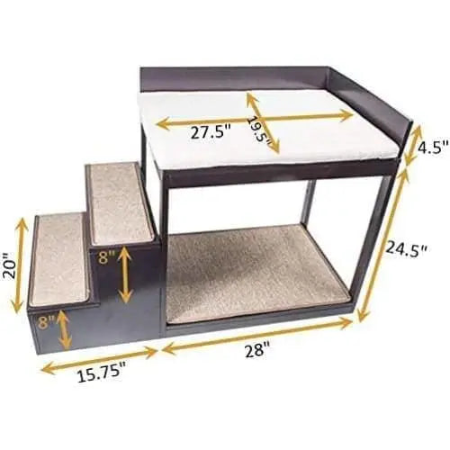 Penn-Plax Buddy Bunk Multi-Level Bed and Cat Dog Steps for Pet Penn-Plax