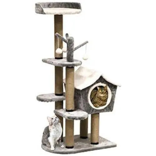 Penn Plax SLS Deluxe Large Multi-Level Cat Tree Condo Furniture with Sisal-Covered Scratching Posts Penn Plax