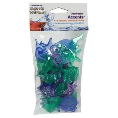 Penn-plax Betta World Decorative Accents Assorted Sea Shapes Penn-Plax Aqua