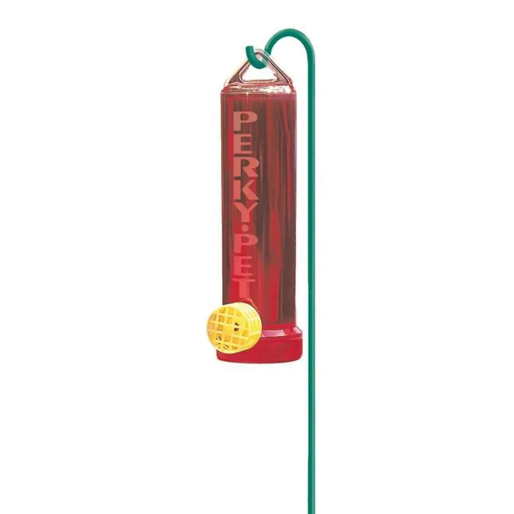 Perky-Pet Planter Box Plastic Hummingbird Feeder with Hanger Clear, Red Perky-Pet