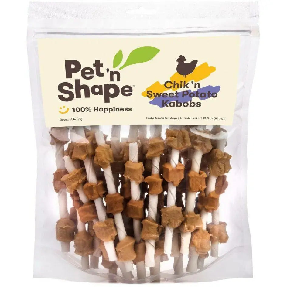 Pet 'N Shape Chik'n and Sweet Potato Kabobs Dog Treats 16 oz Pet 'N Shape