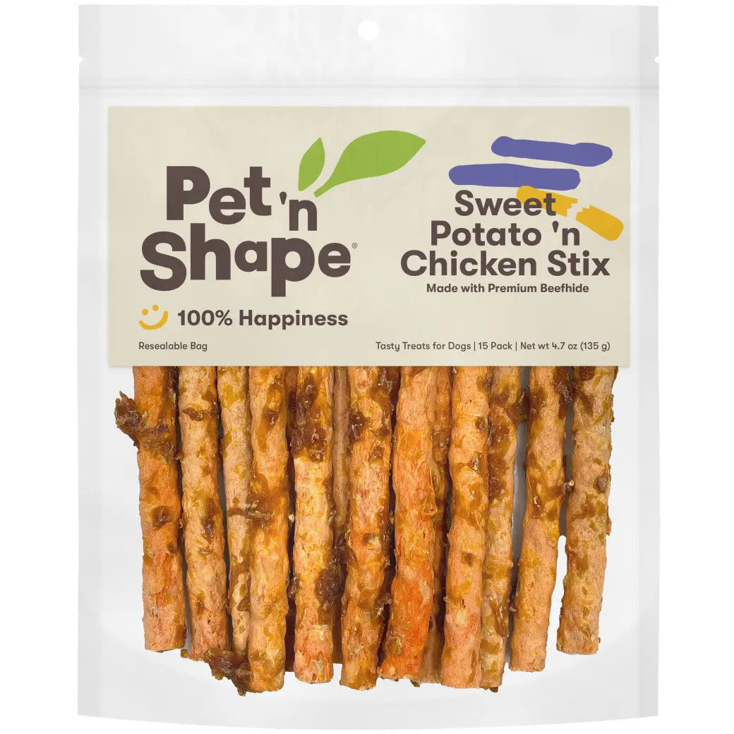 Pet 'N Shape Sweet Potato 'n Chicken Stix Dog Treat 12 oz Pet 'N Shape