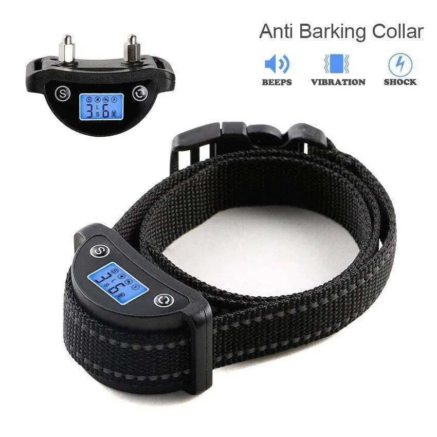 Pet Dog Anti Barking Collar Vibration Electric Shock Training Collar Talis Us
