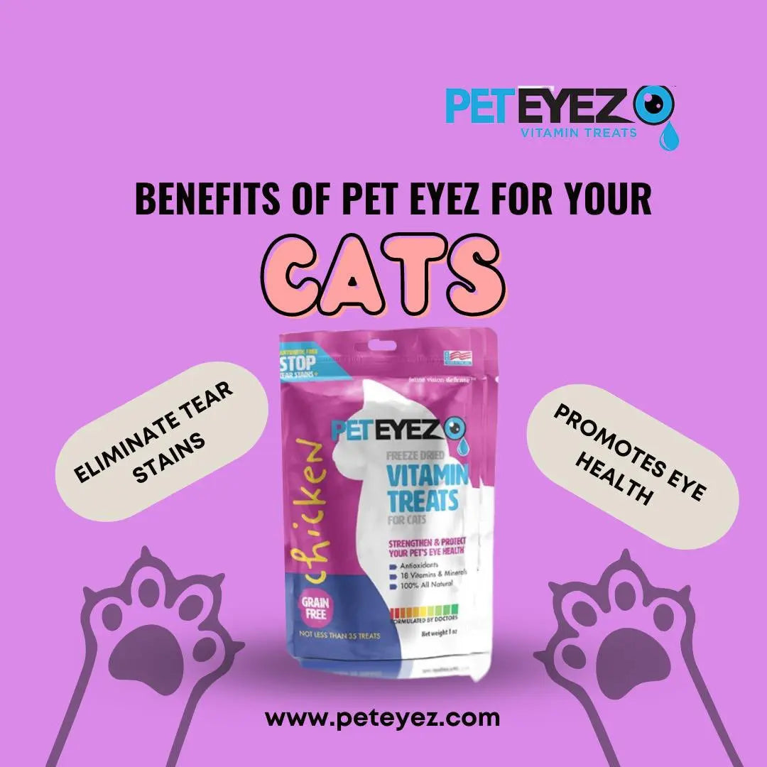 Pet Eyez Vitamin Treats for Cats  Lamb Flavor Pet Eyez
