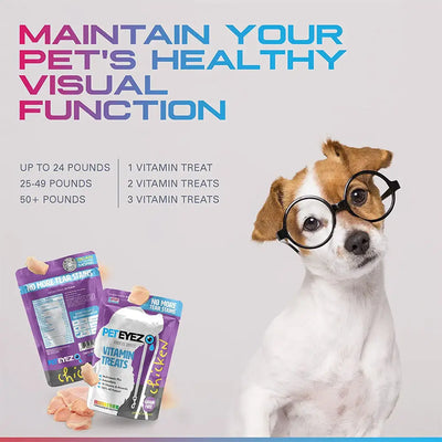 Pet Eyez Vitamin Treats for Dogs - Lamb Flavor Pet Eyez