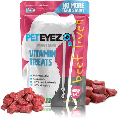 Pet Eyez Vitamin Treats for Dogs Beef Liver Flavor Pet Eyez