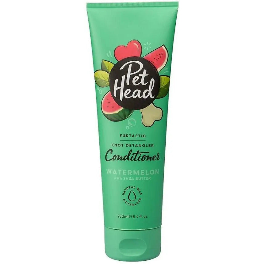 Pet Head Furtastic Knot Detangler Conditioner for Dogs Watermelon with Shea Butter Pet Head