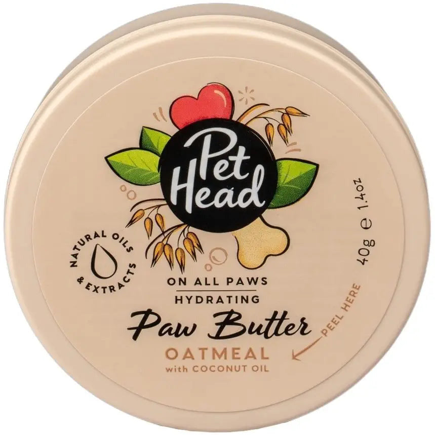 Pet Head Hydrating Paw Butter for Dogs Oatmeal with Coconut Oil Pet Head