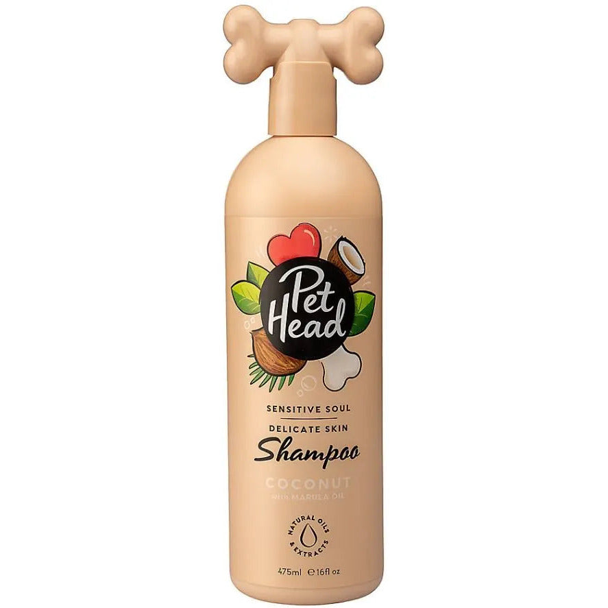 Pet Head Sensitive Soul Delicate Skin Shampoo for Dogs Coconut with Marula Oil Pet Head