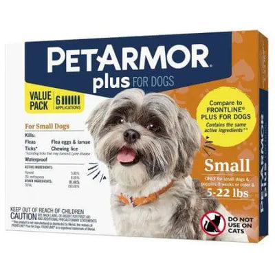 PetArmor Plus Flea and Tick Topical Treatment for Small Dogs 4-22 lbs PetArmor