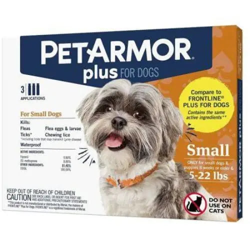 PetArmor Plus Flea and Tick Treatment for Small Dogs (5-22 Pounds) PetArmor