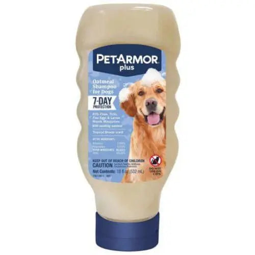 PetArmor Plus Oatmeal Shampoo for Dogs 7-Day Protection PetArmor
