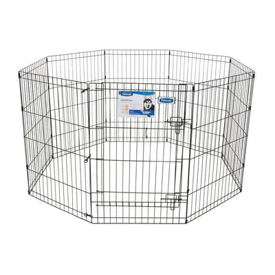 Petmate Exercise Pen with Door Black Petmate CPD