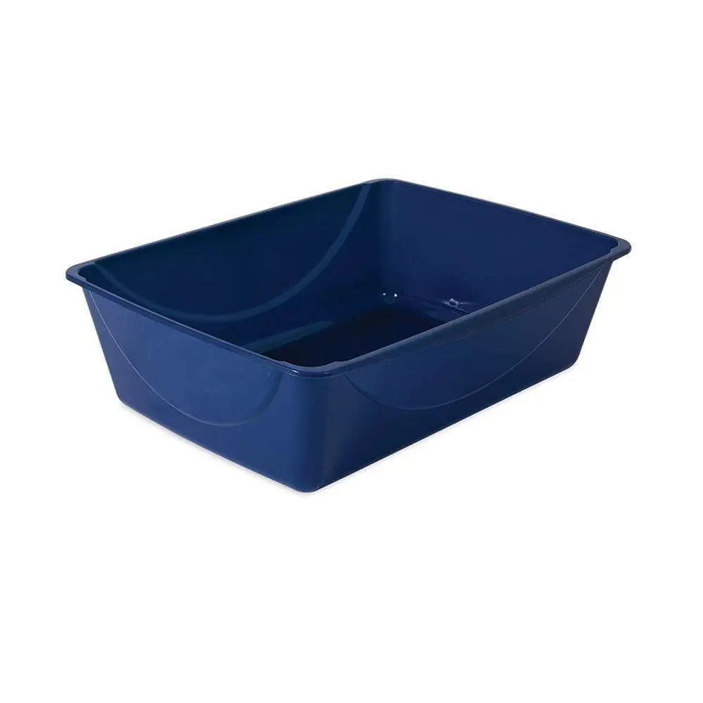 Petmate® Basic Litter Pan For Cat Sapphire Blue Color Large Petmate®