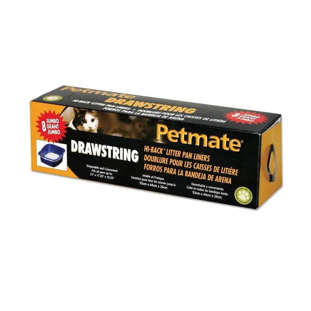 Petmate® Hi-Back Litter Pan Liners Clear Color 8 Count Jumbo Petmate®