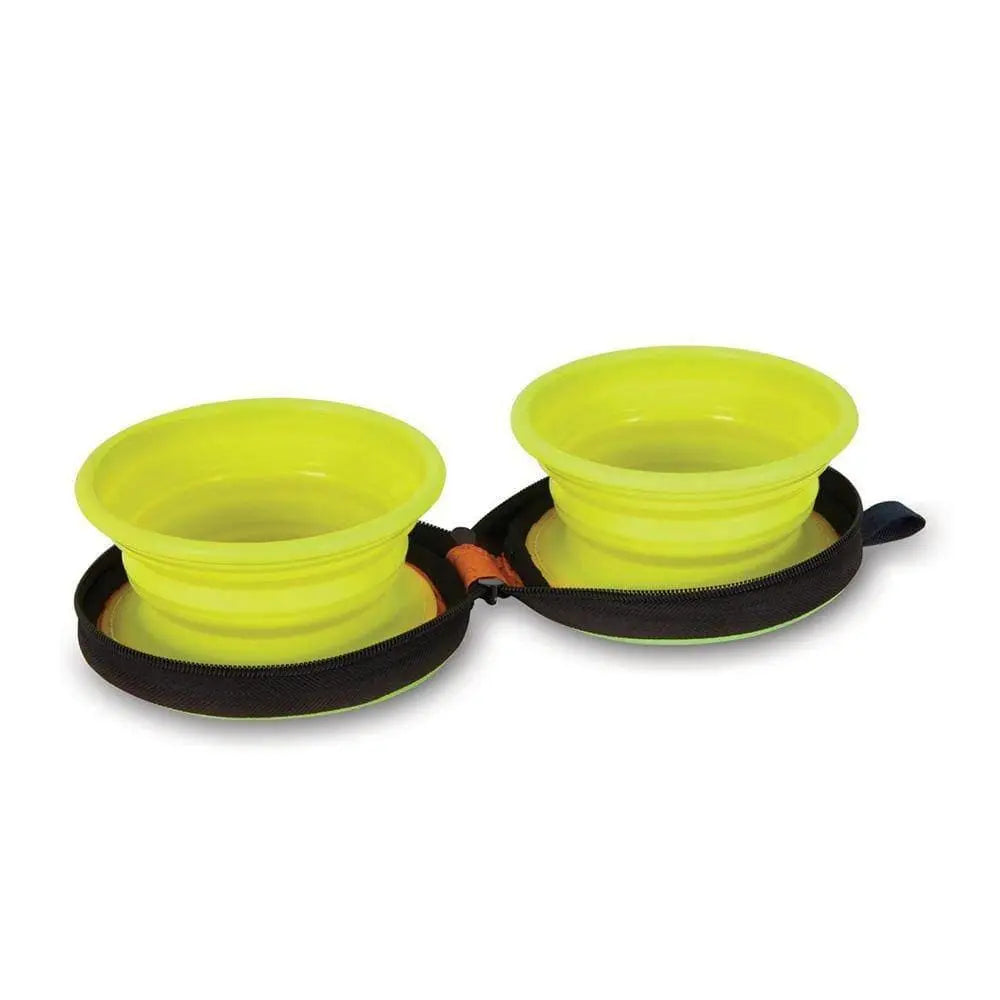 Petmate® Silicone Travel Bowl Duo Assorted Color 1.5 Cups Small Petmate®