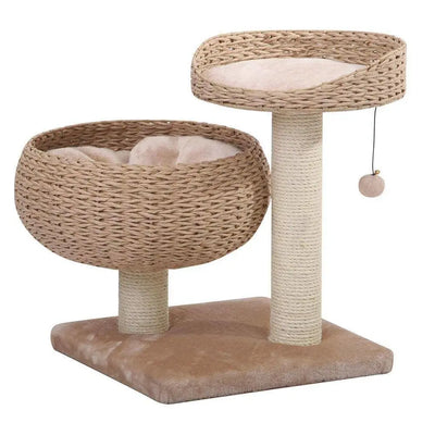 Petpals Cozy Cat Tree with Perch, Bowl, Cushion, and Sisal Scratching Posts PetPals Group