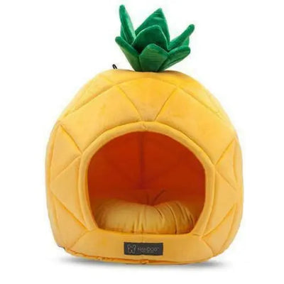 Pineapple Shape Micro Flees Pet Bed for Small Dogs & Cats Nandog Pet Gear WP