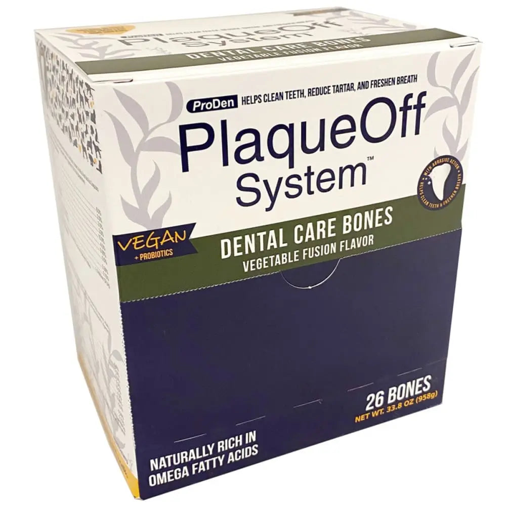 PlaqueOff Dental Bones Vegetable Singles (Case of 26) PlaqueOff