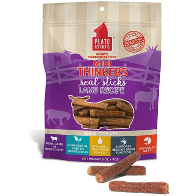 Plato Mini Thinkers Lamb Training Dog Treats Plato