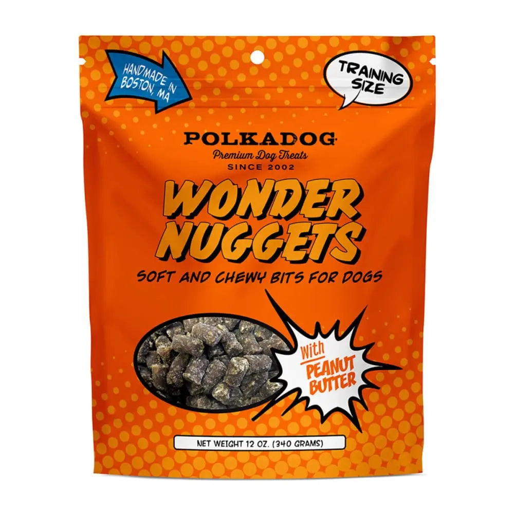 Polka Dog Wonder Nuggets Peanut Butter Soft & Chewy Training Treats Polka Dog
