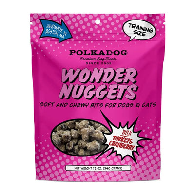 Polka Dog Wonder Nuggets Turkey and Cranberry Chewy Training Treats Polka Dog