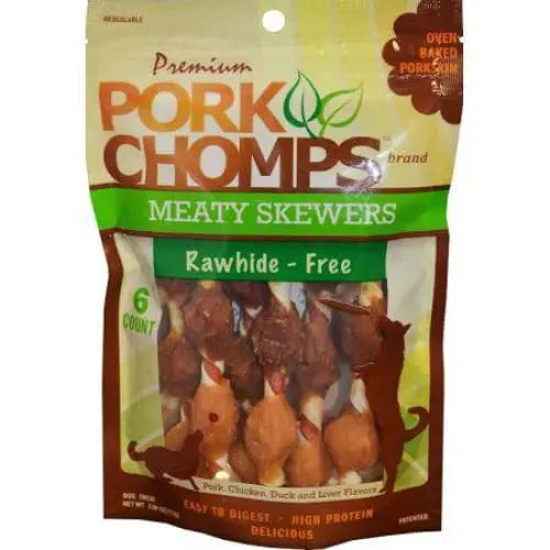Pork Chomps Premium Nutri Chomps Meaty Skewers Dog Treats Scott Pet