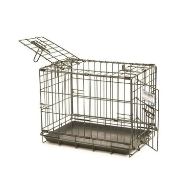 Precision Pet Products ProValu 2 Door Wire Dog Crate Hard-Sided Black Precision Pet