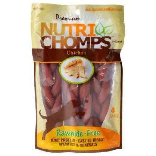 Premium Nutri Chomps Chicken Flavor Braids Scott Pet