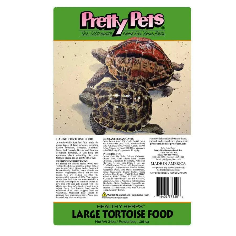 Pretty Bird International Large Tortoise Dry Food 20 lb Pretty Bird