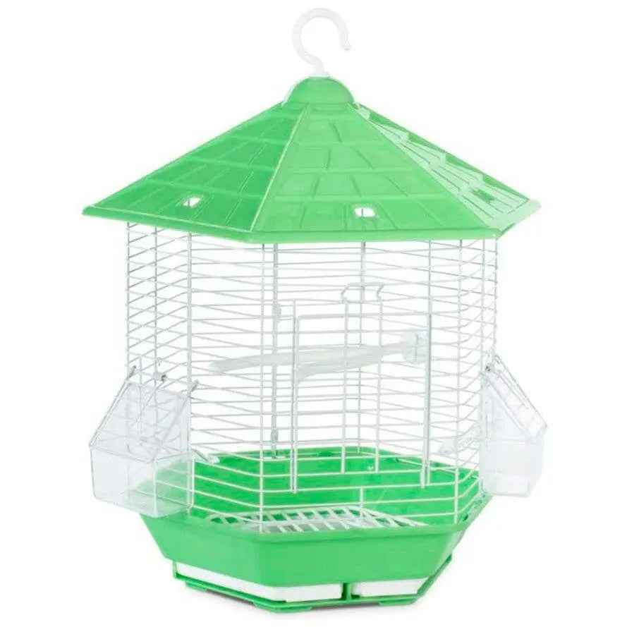 Prevue Pet Products Bali Hexagon Bird Cage White/Green, White/Blue, White/Yellow 6ea/6 pk Prevue Pet CPD
