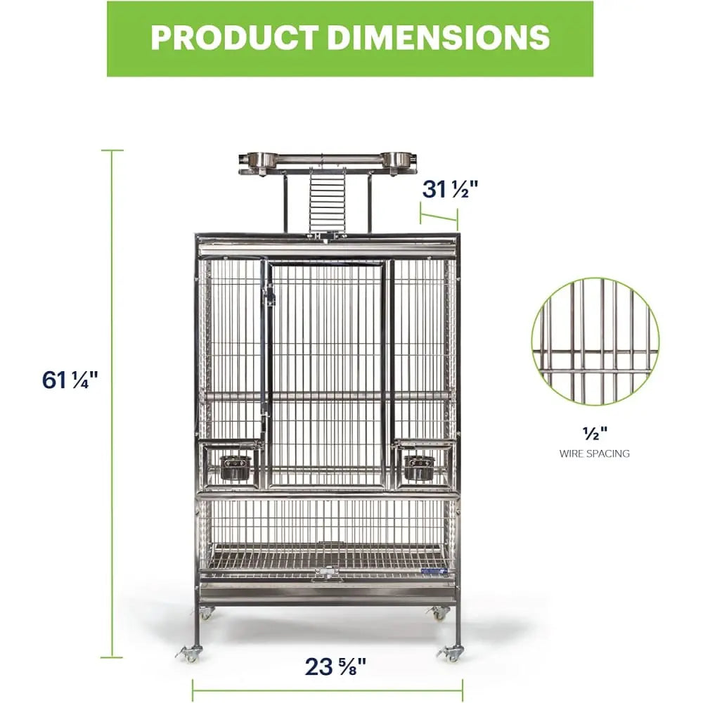 Prevue Pet Products Large Stainless Steel Bird Cage Prevue Pet