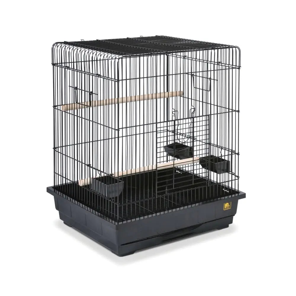 Prevue Pet Products Square Roof Parrot Bird Cage Black pre